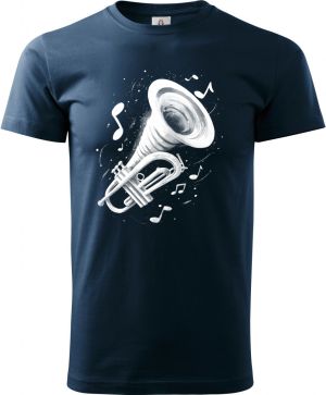 Fanfára osudu, trumpeta, bílý tisk