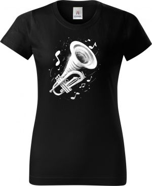 Fanfára osudu, trumpeta, bílý tisk