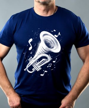 Fanfára osudu, trumpeta, bílý tisk