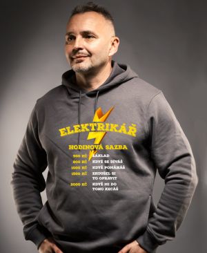 Hodinová sazba ELEKTRIKÁŘ. Tričko a mikina