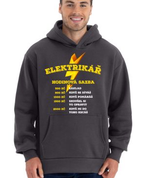 Hodinová sazba ELEKTRIKÁŘ. Tričko a mikina