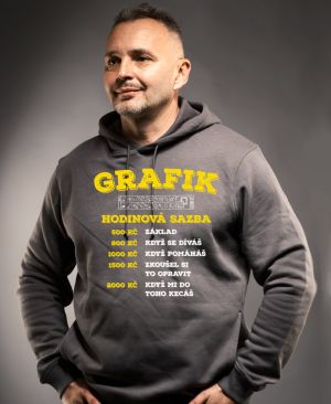 Hodinová sazba GRAFIK. Tričko a mikina