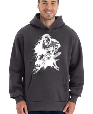 Hokejový lev, bílý potisk