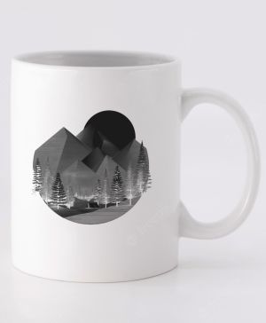 Horský kruh, černý potisk