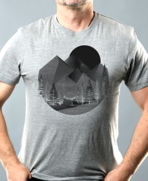 Horský kruh, černý potisk