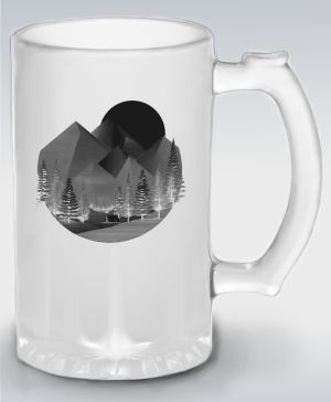 Horský kruh, černý potisk