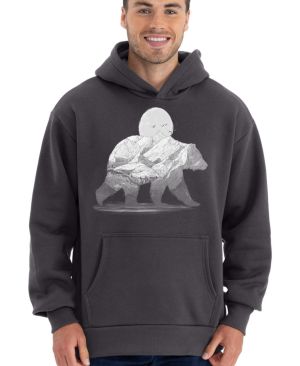 Horský medvěd, bílý potisk