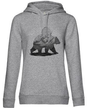 Horský medvěd, černý tisk