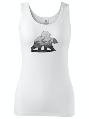 Horský medvěd, černý tisk