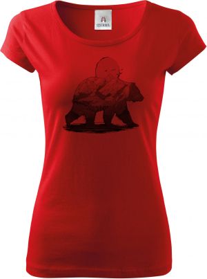 Horský medvěd, černý tisk