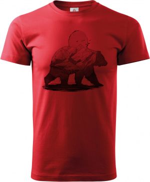 Horský medvěd, černý tisk