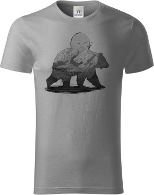 Horský medvěd, černý tisk