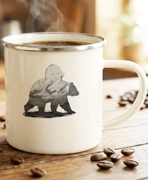 Horský medvěd, černý tisk