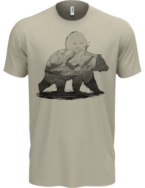 Horský medvěd, černý tisk