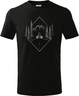 Horský trail, bílý potisk