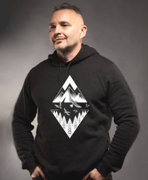 Hory v diamantu, bílý potisk