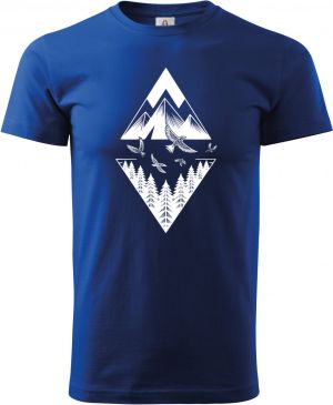 Hory v diamantu, bílý potisk