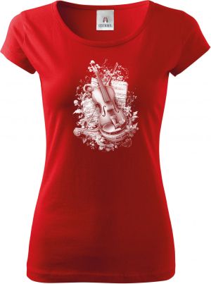 Housle skladatelů, bílý potisk