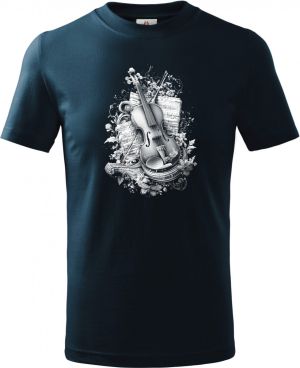 Housle skladatelů, bílý potisk