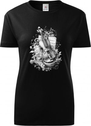 Housle skladatelů, bílý potisk