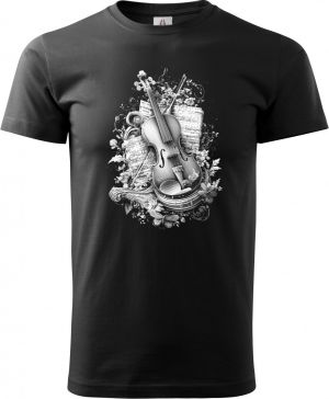 Housle skladatelů, bílý potisk