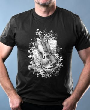 Housle skladatelů, bílý potisk