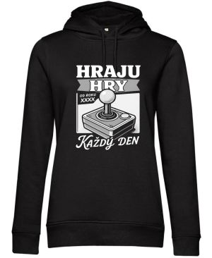 Hraju hry každý den, doplňte ročňík, bílý tisk