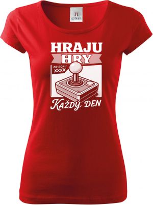 Hraju hry každý den, doplňte ročňík, bílý tisk