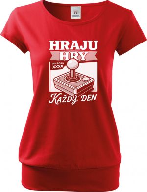 Hraju hry každý den, doplňte ročňík, bílý tisk