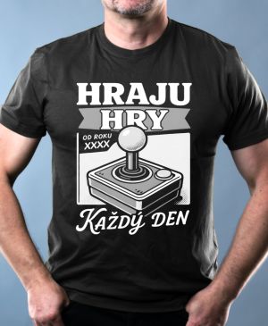 Hraju hry každý den, doplňte ročňík, bílý tisk