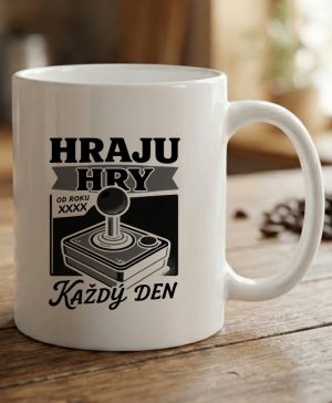 Hraju hry každý den, doplňte ročňík, černý tisk