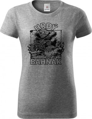 Hrdý bahňák, černý tisk