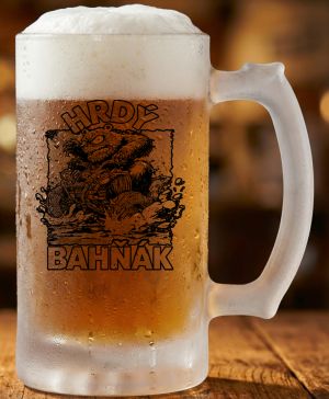 Hrdý bahňák, černý tisk