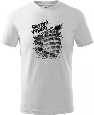 Hrozný výbuch, černý tisk