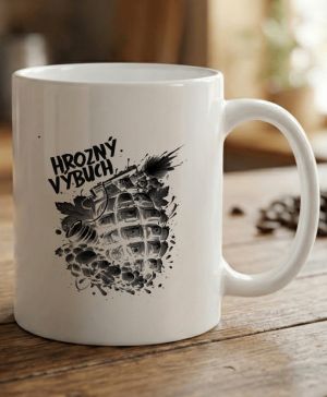 Hrozný výbuch, černý tisk