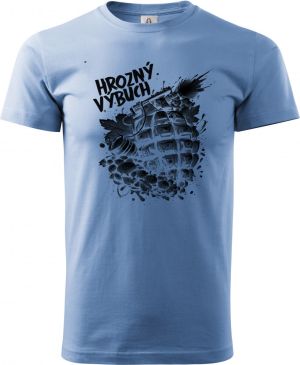 Hrozný výbuch, černý tisk