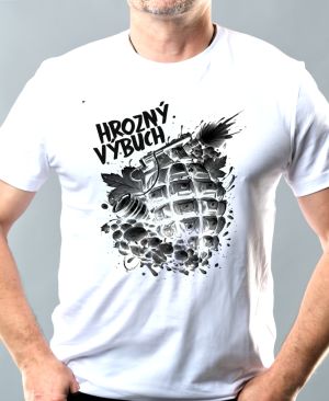 Hrozný výbuch, černý tisk