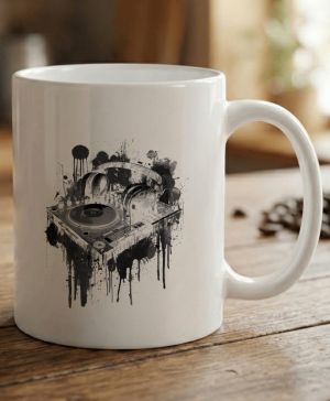 Hudební beat, černý tisk