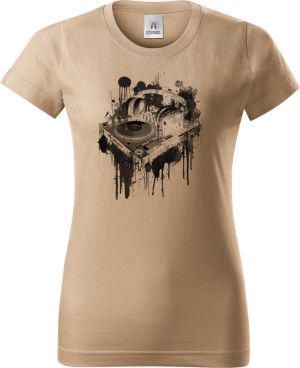 Hudební beat, černý tisk