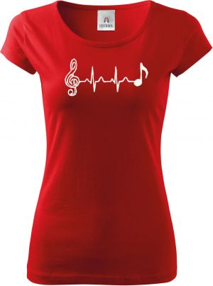 Hudební tep, bílý tisk