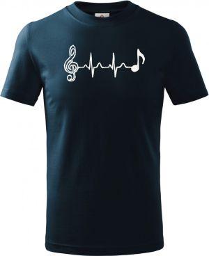 Hudební tep, bílý tisk