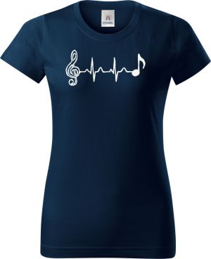 Hudební tep, bílý tisk