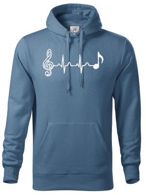 Hudební tep, bílý tisk