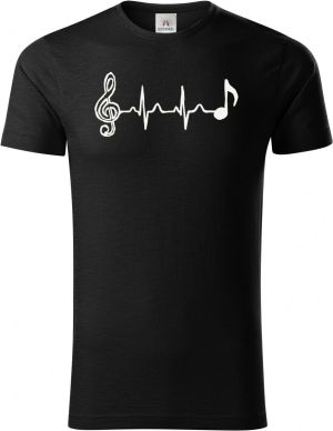 Hudební tep, bílý tisk