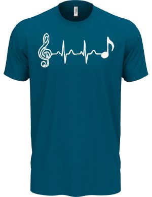 Hudební tep, bílý tisk