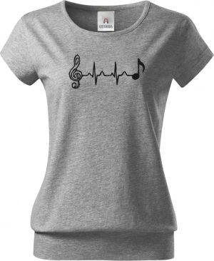 Hudební tep, černý tisk