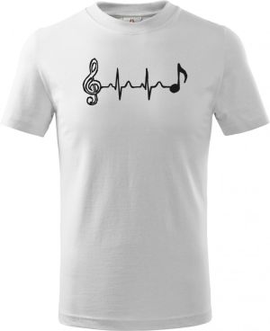 Hudební tep, černý tisk