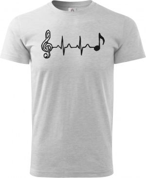 Hudební tep, černý tisk