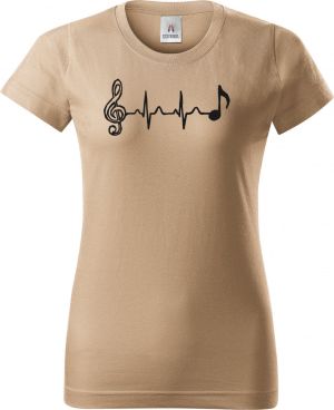 Hudební tep, černý tisk