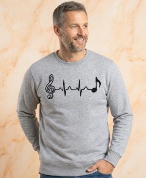 Hudební tep, černý tisk